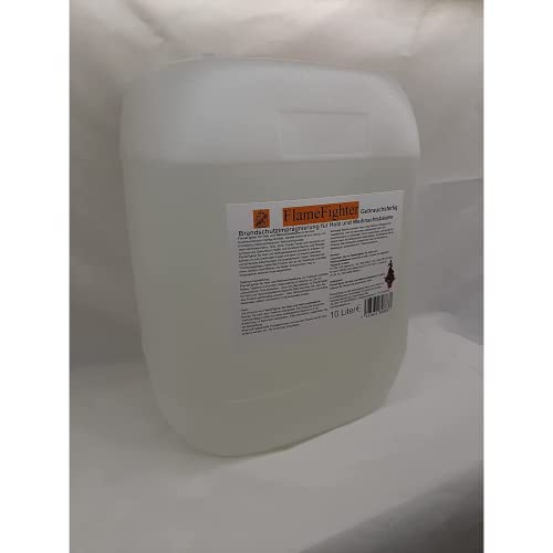 FlameFighter - 10 Liter Brandschutzimprägnierung für Holz, Papier und Weihnachtsbäume - Imprägnierspray - Brandschutzklasse 1 din 4102 b1