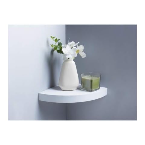 RA-HOMESTORE® New Contemporary Lokken Corner Shelf - White Cover