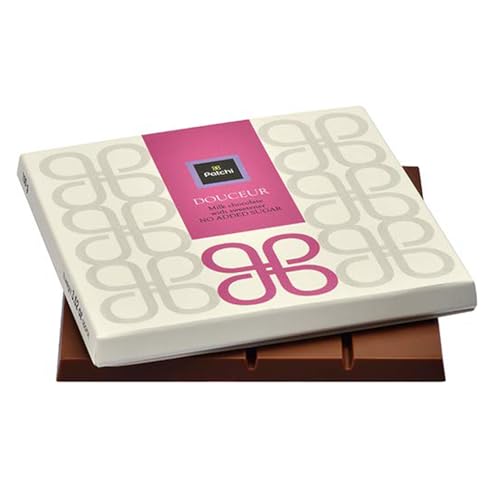 Patchi No Added Sugar Milk Chocolate Bar (1.76 Oz) - Pack of 1 - Smooth Milk Chocolate - Fewer Calories, Keto Friendly Chocolate Gift Box - All Premium Natural Ingredients