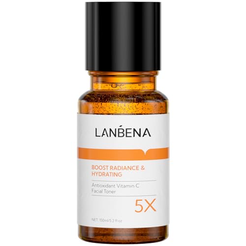 LANBENA Brightening Toner, Facial Toner with Vitamin C for Even Tone, Hydrating Toner for face, Alcohol Free, Boost Radiance, Calming Skin, Refreshing, Fragrance Free - Skincare for Face