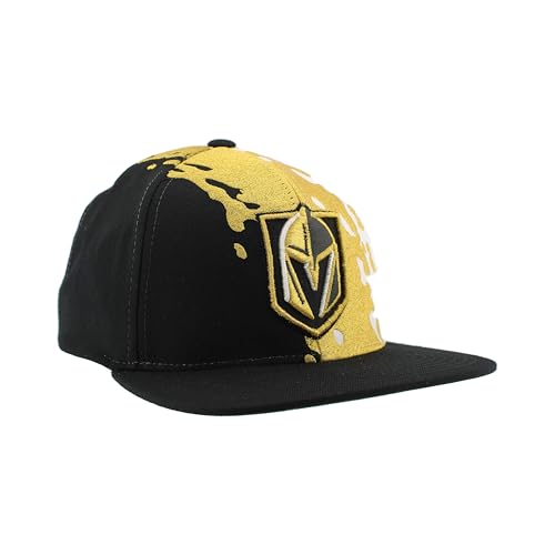 Image of ZHATS NHL Unisex-Adult NHL Officially Licensed Adjustable Snapback Hat Flat Bill Z11 Retro Paintbrush