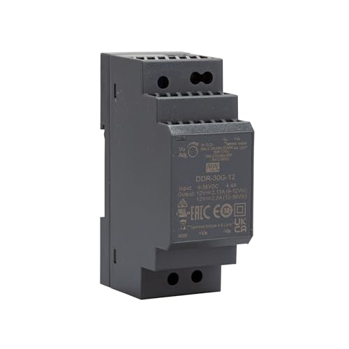 Convertidor CC/CC para Rail Mean Well DDR-30G-12 12V DC 2.5A 30W