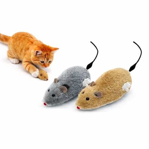 ZYLOSTORE CAT Toy Mouse for Cats Interactive Toy for Indoor Cats Pack of 2 MICE Automatic CAT Toy