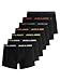 JACK & JONES Herren Boxershorts 7 Pack JACBasic 12165587 Black/Black - BI L
