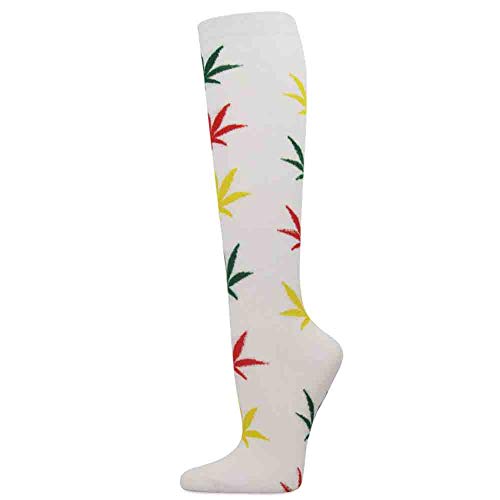 Image of SocksKnee Women Multi-Pack Colorful Variety Design Assorted Activewear Knee-High Stocking Socks, 9-11