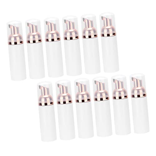 Ipetboom 12 Piezas Botella De Espuma De Plástico Loción Corporal Botella De Bomba De Espuma Vacía Dispensadores Botella Dispensadora De Espuma Agua Frascos Rosas Con Tapa Equipo La Mascota