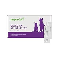 simple Vet Giardien Schnelltest Hund - 2 Tests - Katze Wurmtest Hund Giardien Test Durchfall Hund & Katze, Erste Hilfe Set Hund