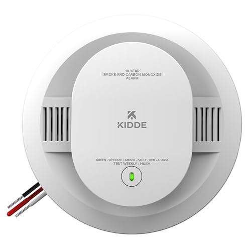 Kidde 10-Year Battery & Hardwired Combination Smoke and Carbon Monoxide Detector, Interconnectable, LED Lights & Voice Alarm 21032783 by Kidde - Used condition - US$100.76