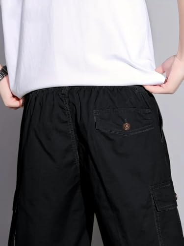 Image of GRECIILOOKS Bermuda Cotton Shorts for Men - Relaxed Fit Casual Summer Shorts | Knee Length Chino Style with Pockets