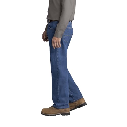 Image of Red Kap Men's Relaxed Fit Jean - Heavy Duty Jeans with Comfortable Denim, 5 Pocket Styling, Tapered Fit for Work Boots