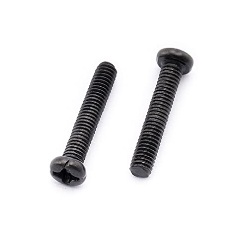 Musiclily Pro Metric M3X16mm Steel Saddle Intonation Screws for Import Strat Style Electric Guitar Tremolo Bridge, Black (Set of 6) - Image 4