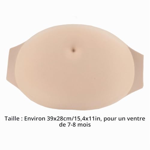ciciglow Faux Ventre de Grossesse, Faux Ventre de Grossesse Doux et Respirant, Faux Ventre Léger pour Jeu de Rôle, Facile à Porter (Moyen) – vue 9