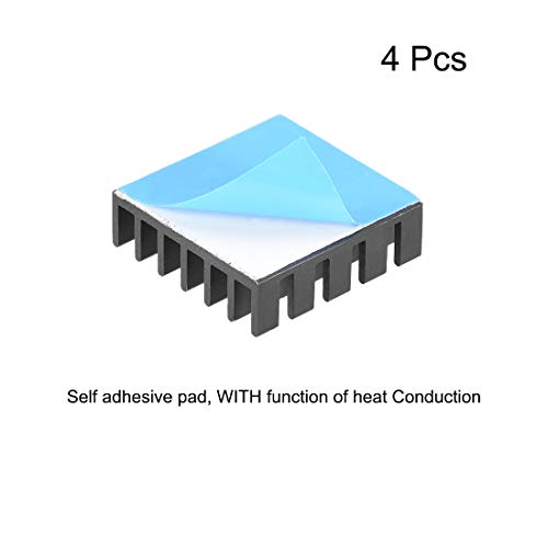 Disipador térmico de aluminio 6x20x20mm uxcell enfriador con adhesivo para motor impresora 3D 2