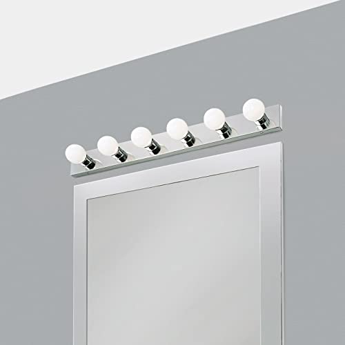 Design House 500942 6 Strip Light Contemporary Dimmable For Bathroom, Bedroom, Makeup Vanity, Polished Chrome thumb #7