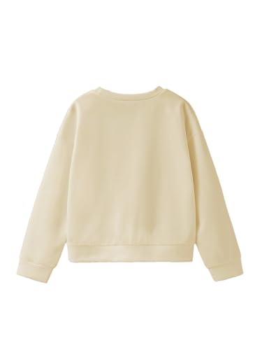 SHENHE Girl's Cute Slogan Graphic Crew Neck Sweatshirt Long Sleeve Casual Sweatshirt Top2