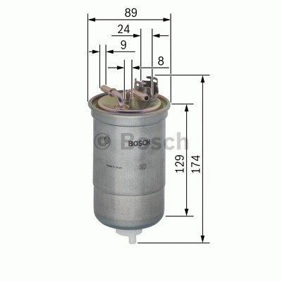 Bosch 0 450 906 318 Filtro de combustible