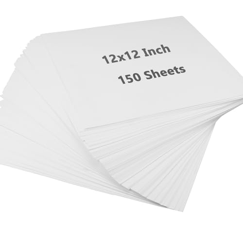 Papier cartonné blanc HOZEON 30.5x30.5 cm 150 feuilles épaisses pour scrapbooking