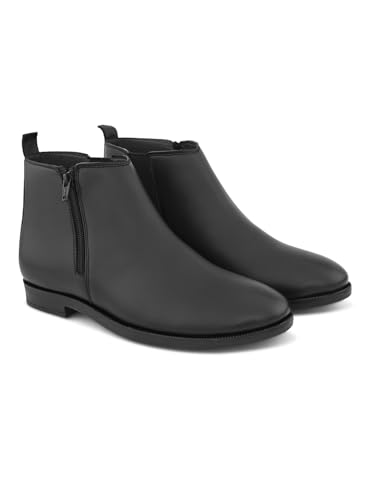 Image of FENTACIA Leather Chelsea Boots for Men | Men Ankle Slipon Boots