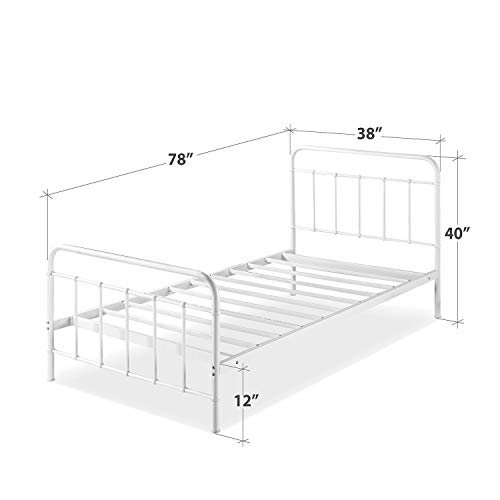 image for Zinus Florence Full Panel Metal Platform Bed Frame, Mattress Foundatio