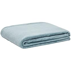 Tramas Mantas Cama TRAMAS+ Manta Sofá Cama Terciopelo, Suave y Elegante para Otoño Invierno, Mantas Lisas para Habitación y Salón - (150x200 cm, Verde Tiffany)