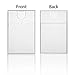 Frienda 6 Pack Plastic Business Name Card Holder Clear Pocket Credit Card Case with Top Open Protable Slim Office Storage Box Business Pocket Carrier for Men and Women