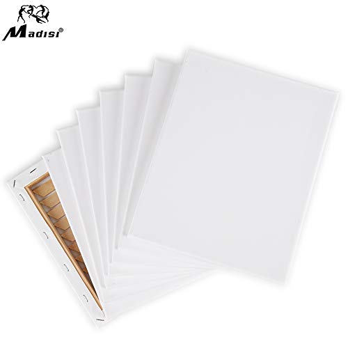 Madisi Stretched Canvas for Painting, 8x10, 16 Pack
