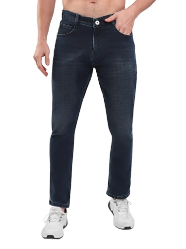Image of SPARKY Men's Blue Narrow Fit Jeans