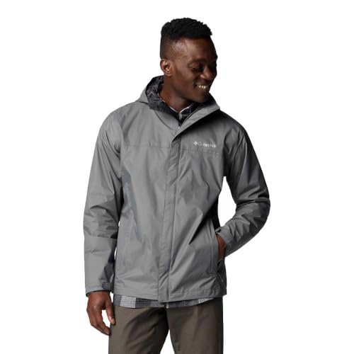 Columbia Watertight 2 Jacket, Chaqueta impermeable para la lluvia Hombre, Gris, ciudad, M