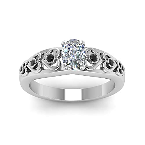 Image of 55Carat Choose Your Gemstone Heart Design Diamond CZ Accent Ring Sterling Silver Cushion Shape Side Stone Engagement Rings Matching Jewelry Wedding Jewelry Easy to Wear Gifts US Size 4 to 12