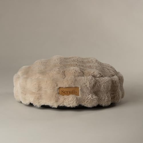 Scruffs Luxury Alpine Round Small Dog or Cat Cushion (S), Champagne - Image 3