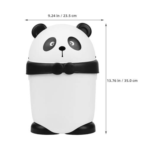Caneca de basura con diseño de panda multifuncional miniatura 2