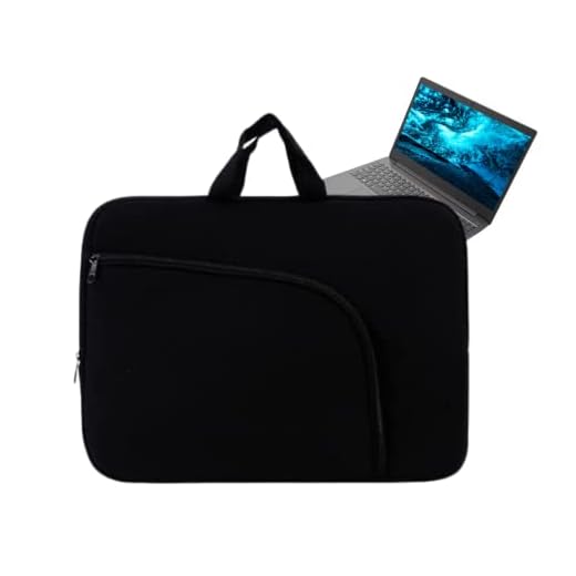 Capa Case com Bolso para Notebook 17 polegadas Luva Preto