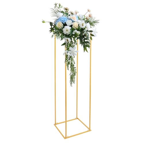 wanwanper Flower Stand, 180cm Tall Floor Vase for Centerpieces, Gold Flower Stand Wedding Centrepieces, Flower Display Rack Decorations for Wedding Party Event Home Decoration