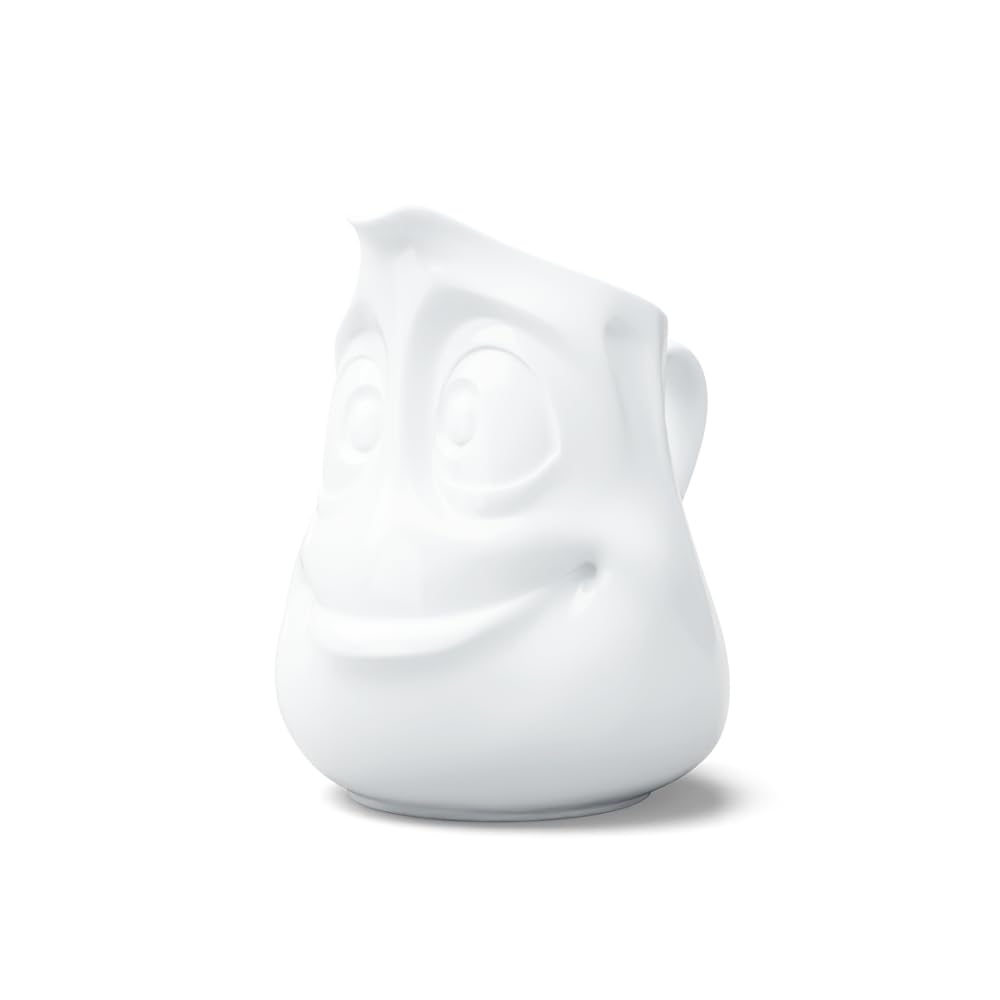 FIFTYEIGHT PRODUCTS / !? Tassen / Kännchen „Drollig" (Porzellan, 350 ml, Weiß, Made in Germany)