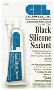CRL Sellador de silicona negro en tubos de compresión de 3 onzas líquidas