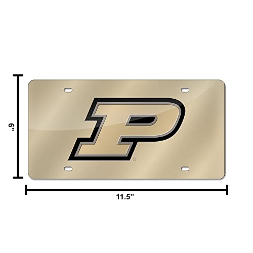Etiqueta de auto de Purdue Boilermakers con acabado de precisión láser 6