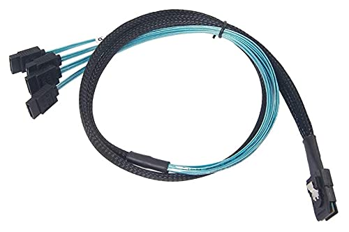 Cable Artemisia Mini SAS 36pin SFF-8087 a 4 SATA 7pin 0.5 m miniatura 4