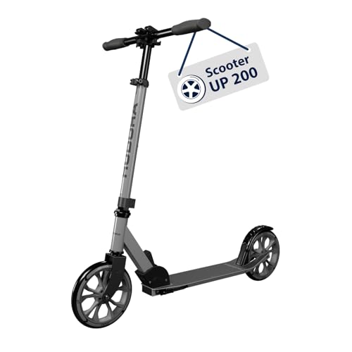 HUDORA Scooter Up 200 - Trottinette Confortable et silencieuse en Aluminium pour jusqu'à 100kg - Réglable en Hauteur & Pliable - Trottinette sans à-Coup...