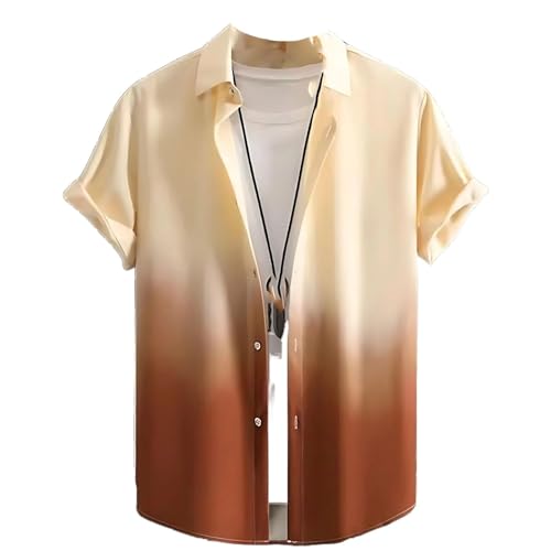 Chemise respirante homme à motifs : le top manches courtes doux anti-transpiration pour l'été