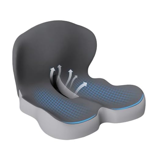 Ergonomisches Sitzkissen mit Rückenlehne