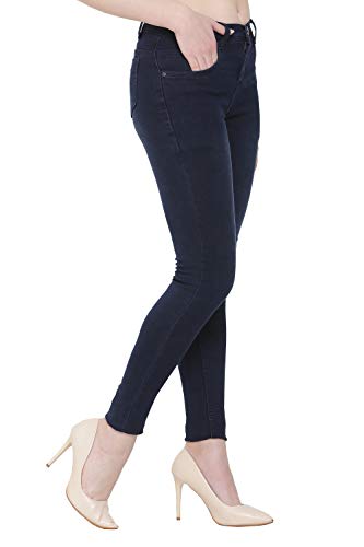Image of Nifty Women's Denim Stretchable Slim Fit Color Jeans
