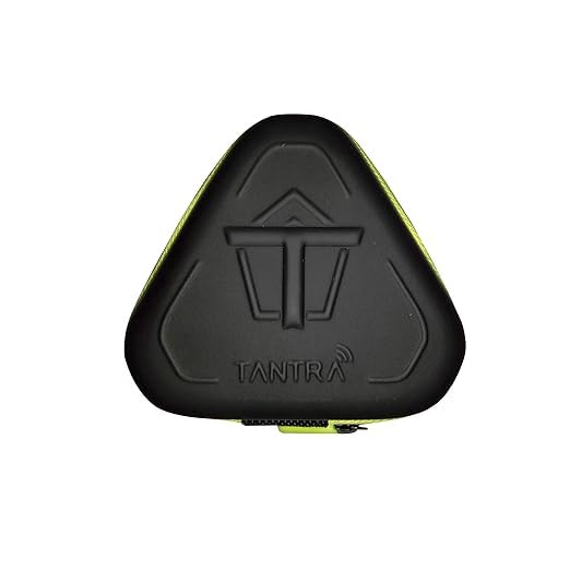 TANTRA Universal Smart Earphone Small EVA Carry Case - Multi Purpose Travel Organizer for Earphones, Pen Drives, Memory Card, Cable (Green Black)