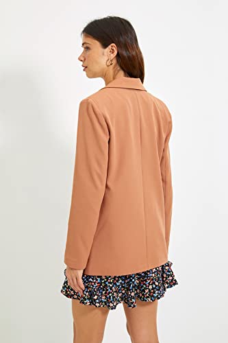 Trendyol Cammello Giacca Blazer dettagliata con