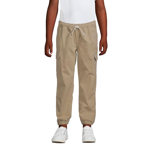 Lands' End Boys Iron Knee Pull On Pattern Stretch Woven Jogger