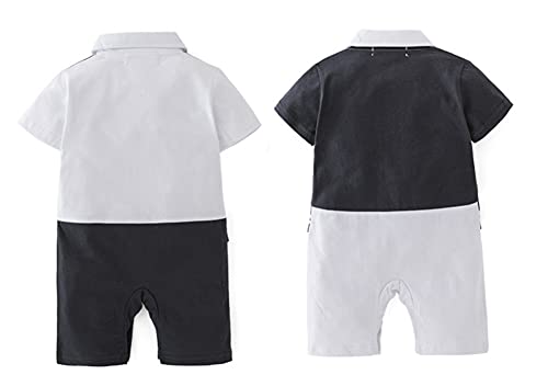 Pijama Enterizo de Algodón con Corbatín para Bebé 6 Meses miniatura 5