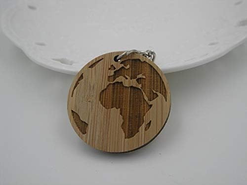 lotuwio Compass Keychain Globe Hand Snowflake Key Chain Travel Quote Keyring Personalised Key Ring Eco Friendly Gift Globe
