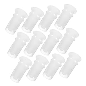 Mipcase 100pcs Vinyl Toy Accessories Puppy Toys Doll Accessories Small Dog Toy Toys Replacement Squeakers for Toys Repair Squeaky Dog Toys Insert Doll DIY Squeaker Plastic White