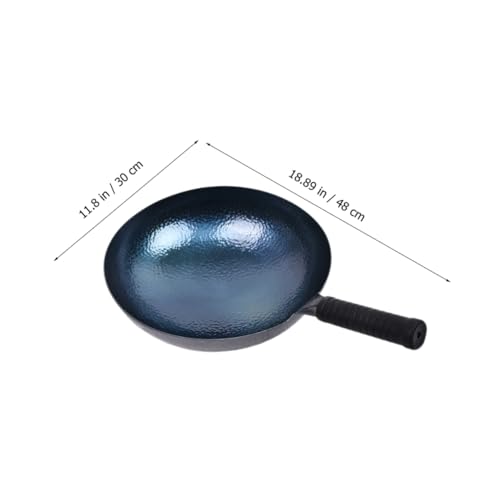 Wok tradicional de hierro Unomor con mango resistente miniatura 3