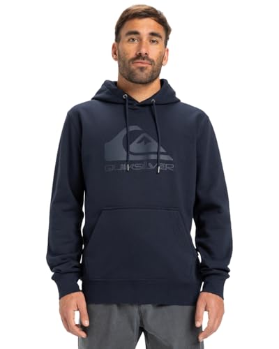 Quiksilver Fleecepullover COMP Logo Hoodie Herren Schwarz L