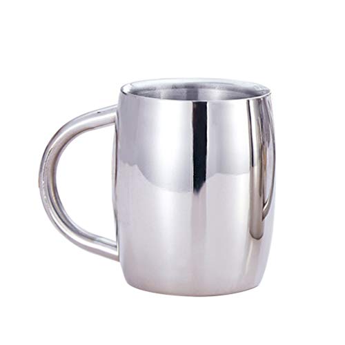 UPKOCH Copo de vinho e coquetel de aço inoxidável com camada dupla Caneca térmica Copos de cerveja C